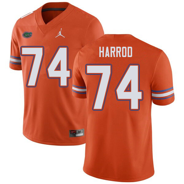 Jordan Brand Men #74 Will Harrod Florida Gators College Football Jerseys Sale-Orange